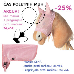 L: SET MASKA + PREGRINJALO PROTI MRČESU, ROZA